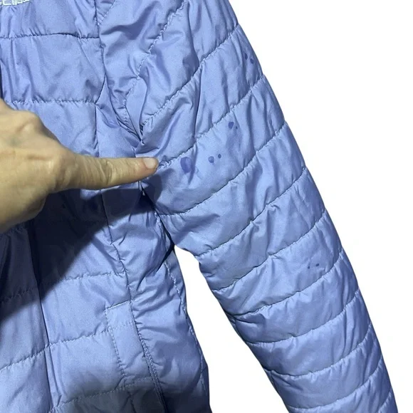 The North Face Girls Mossbud Swirl Parka, Purple Size Medium W/ Flaws - Picture 3 of 13